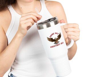 Game Day Eagles Football Chestnut Hill Tumbler | 40oz Insulated Travel Mug