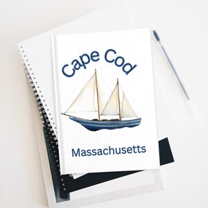 Cape Cod Massachusetts Journal - Cadeau Cape Cod ligné | Souvenir nautique | Cadeau de Noël nautique | Cadeaux côtiers