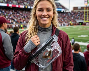 Game Day transparant heuptasje Eagle Chestnut Hill | Doorzichtige stadionheuptas