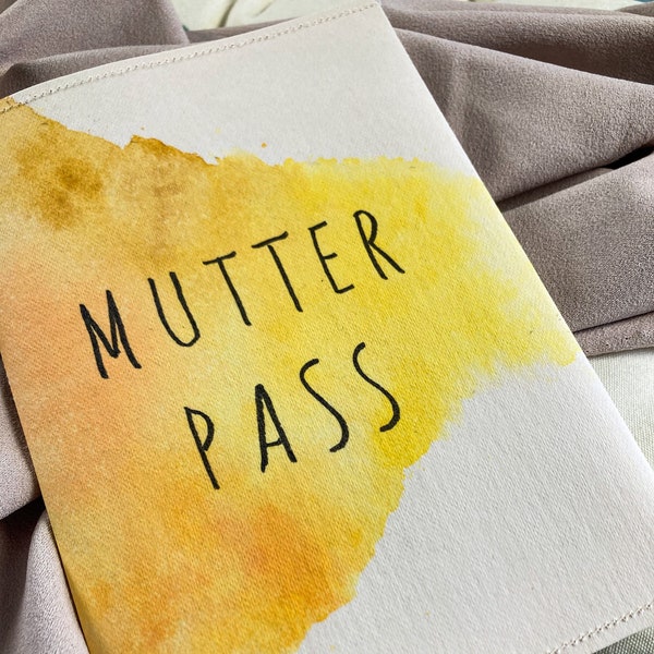 Mutterpass “Aquarell” aus SnapPap