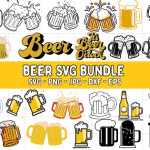 BEER SVG BUNDLE, Beer Clipart Bundle, Beer Svg for Cricut, Beer bottle svg, Beer mugs svg, Alcohol Svg, Craft Beer Svg, Drinking Svg.