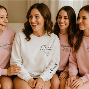 Sudaderas acogedoras para fiesta nupcial: set de regalo personalizado para dama de honor