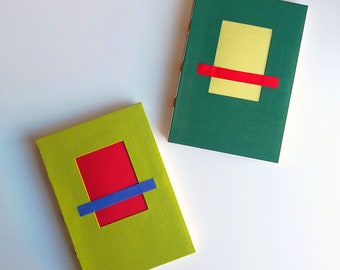 Gift for creative women | colorful modern notebook | Minimalist notebooks and journals | Colored notebook with recycled paper