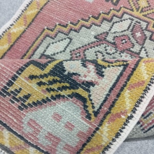 2x6ランナーラグ、トルコ製ヴィンテージラグ、Oushakハンドメイドウールラグ、キッチン玄関寝室バスルームランナー、1.10x6.5フィート。米国非課税