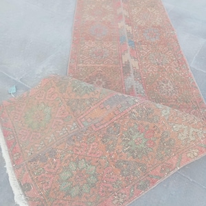 2x23 Extra Long Rug, Vintage Corridor Rug, 2x23 Hallway Stair Rug, Patchwork Rug, Kitchen Runner Rug, 2x23.9 ft Tax Free USA