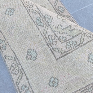 Alfombra turca vintage de 2x6, alfombra de cocina tipo pasillo Oushak de 2x6, alfombra patchwork, libre de impuestos en EE. UU.