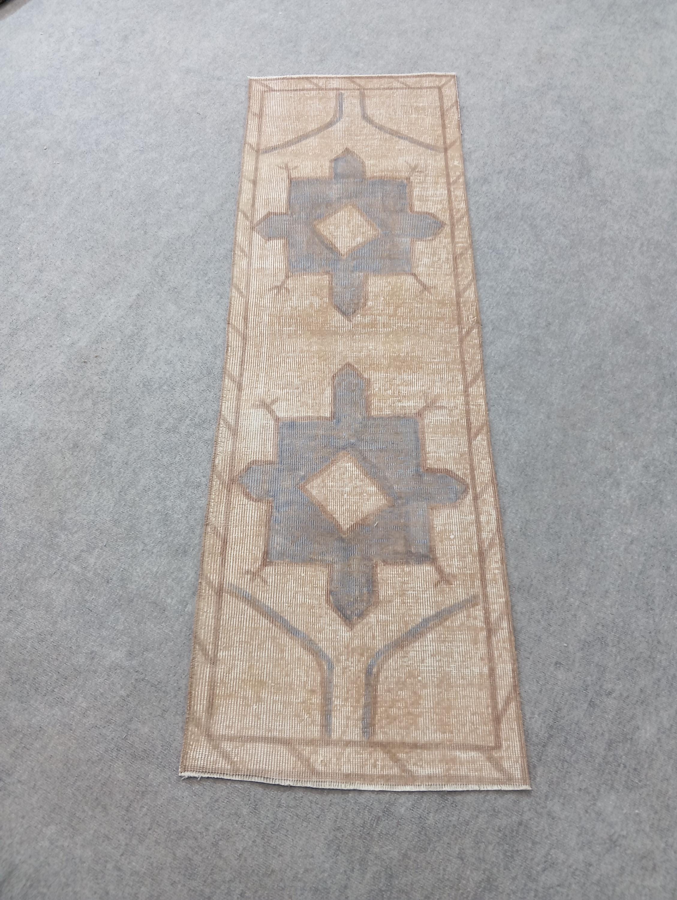 2x6 Rug, Vintage, Soft, Area, Pastel Rug, 2x5 Oushak, Small, Kitchen Rug, 2x6 Turkish, Faded, Woven Rug Handmade Wool Rug 1.10x5.10 Feet