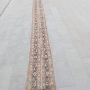2x20 Rug,Vintage Runner Rug,2x24 Wool Runner,Long Runner Rug,2x21 Runner,Turkish Runner,Oushak Runner,Entry Rug,Soft Runner, 1.8x23.10 ft