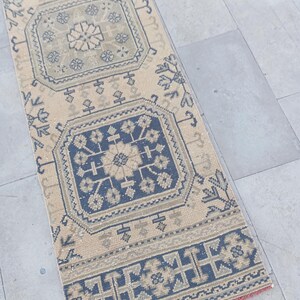 2x20 Läufer, türkischer Vintage-Läufer im Patchwork-Stil, schmaler Läufer, Eingangsbereich-Läufer, Flurläufer, 2,2 x 20 Fuß, steuerfrei in den USA