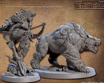 DnD Druid miniature Bundle Human shapeshifter mini for Dungeons and Dragons mini Artisan guild miniatures for Heroquest ttrpg pathfinder