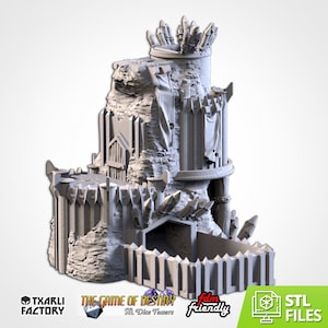 DnD Helms deep Dice Tower Dungeons and Dragons Gift DnD Lord of the rings Dice tower Gift for TTRPG gaming Heroquest miniatures D&D