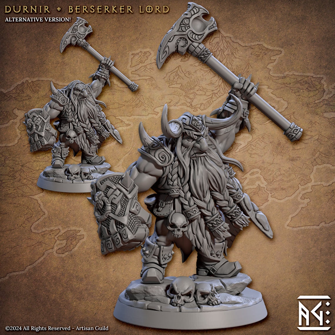 Dd Set Dnd Dwarf Berserker Miniatures Bundle, D&D Dungeon Quest Set Dungeons ...