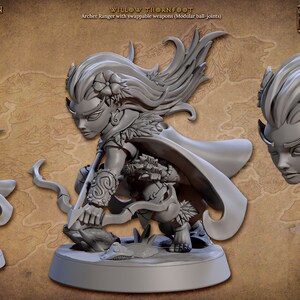 Miniature DnD Halfling Villageois 28mm - Epic Miniatures Résine Imprimée 3D 8K - Halfling Meadows