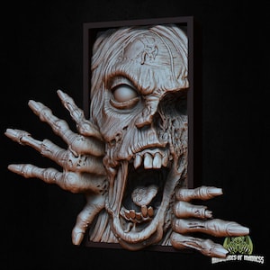 DnD zombie book nook Dungeons and Dragons Halloween Dice gamer Gift for TTRPG gaming heroquest miniature Fantasy D&D book lover gift