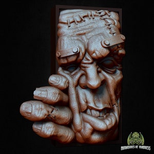 DnD Frankenstein book nook Dungeons and Dragons Halloween Dice gamer Gift for TTRPG gaming heroquest miniature Fantasy D&D book lover gift