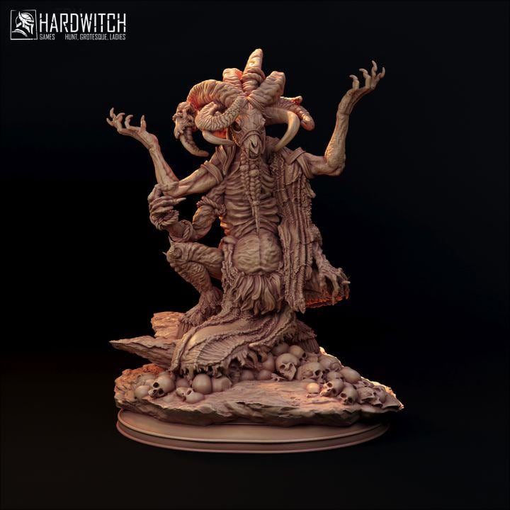 Goat Lord Heretic Sorcerer Character Miniature Knight of the Bell