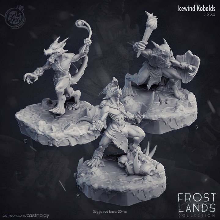Dnd Frozen Enemy Miniatures Bundle Dungeon Quest Dungeons and Dragons ...