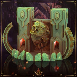 DnD Viking valhalla gates Dice Tower miniatures Dungeons and Dragons Gift D&D Mythic roll Dice Gift for TTRPG  Heroquest miniature Fantasy