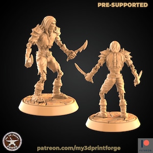 DnD Low level Undead miniature for Dnd world of warcraft minis Dungeons and Dragons mini 3d printed miniature Heroquest wow inspired minis