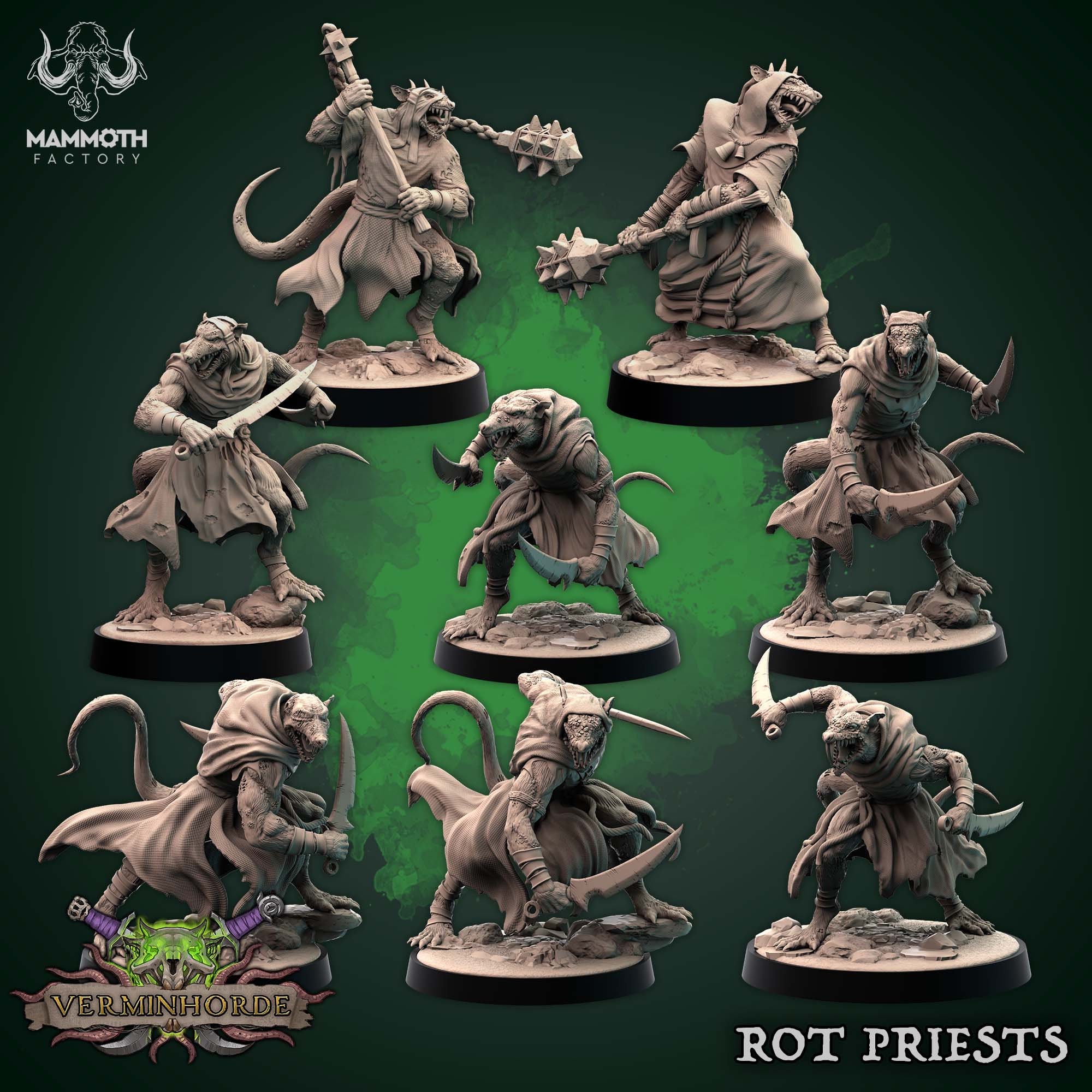 Runewood Encounters D&D Helden Miniaturen Set - 13 Farbige Holz Minis Für Tabletop