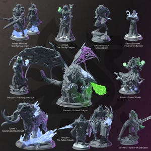 DnD Starter Campaign miniatures Beginners dnd set Dungeons and Dragons mini Primal collections for Heroquest Undead lich winter bundle DM