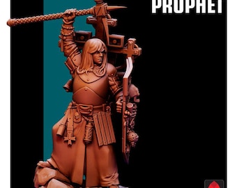 War Prophet Priest, Character miniature Knight of the bell DND models Trench Crusade compatible TTRPG Trench Pilgrams Heretic legion