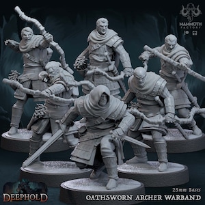 DnD Rogue bandit assassin miniatures bundle for DnD miniature thief mini for Dungeons and Dragons mini for Heroquest ttrpg tabletop