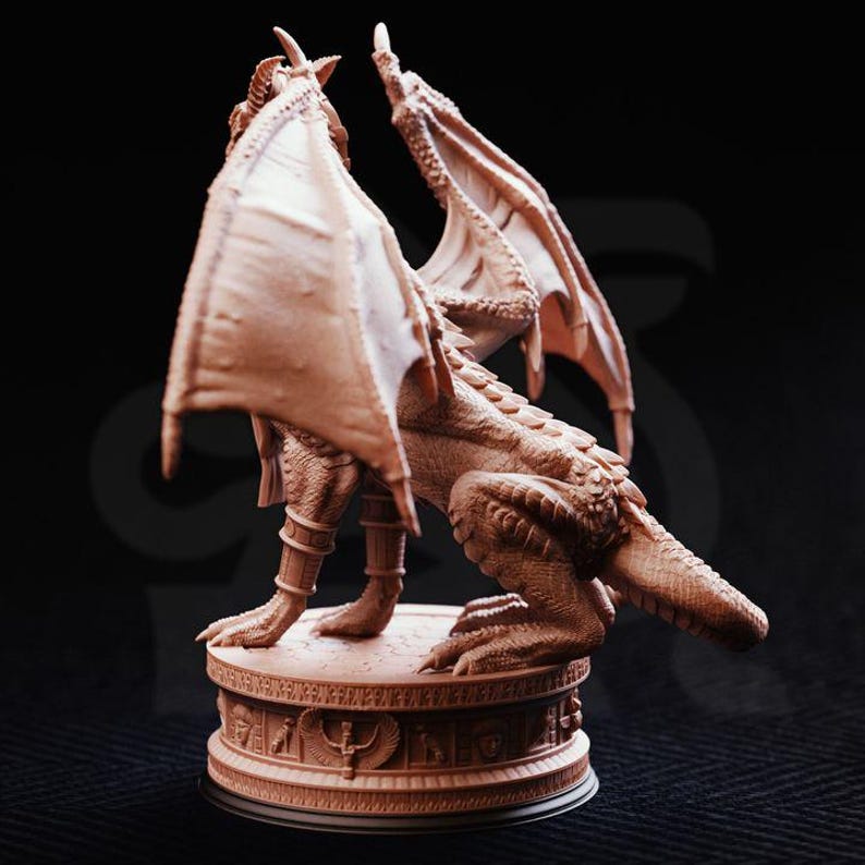 Dnd Egyptain Dragon Miniature Dnd Huge Enemy Mini for Dungeons and ...