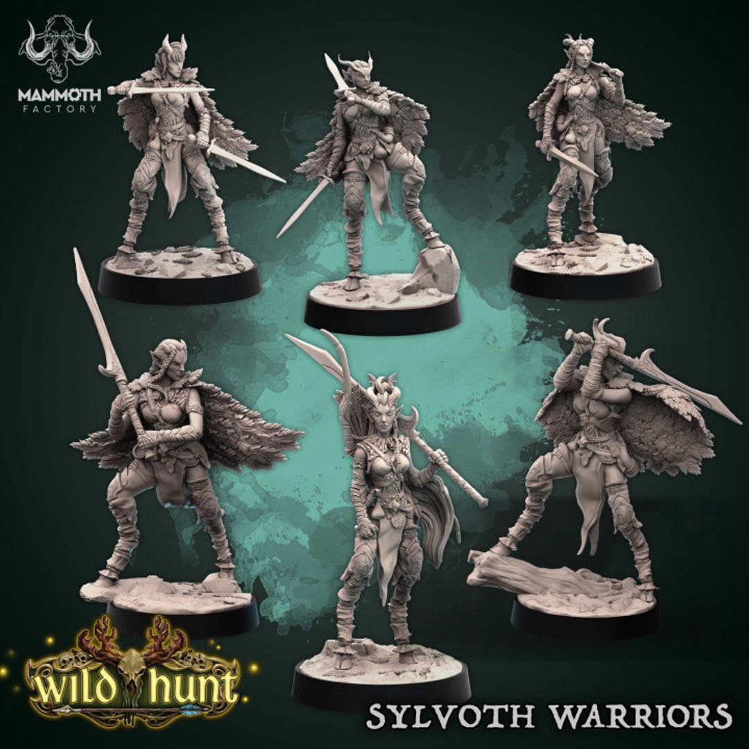 Dnd Sylvoth Ranger Archer Miniatures Bundle for Dnd Miniature Thief ...