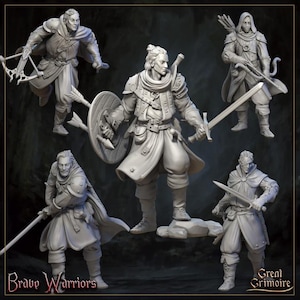 DnD Bandit miniatures Bundle, D&D Dungeon quest set Dungeons and Dragons mini Thieves guild mini set Heroquest hero pack TTRPG miniatures