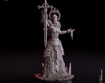 War Prophet Priest, Heretic Priest Character miniature Artillery witch DND models Trench Crusade compatible TTRPG Trench Heretic legion