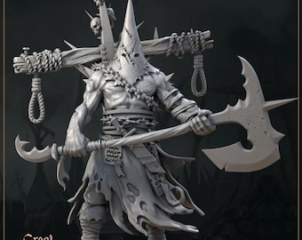 Executioner, Communicant miniature Trench Crusade mini DND models Trench Crusade compatible TTRPG Trench Pilgrams Heretic legion