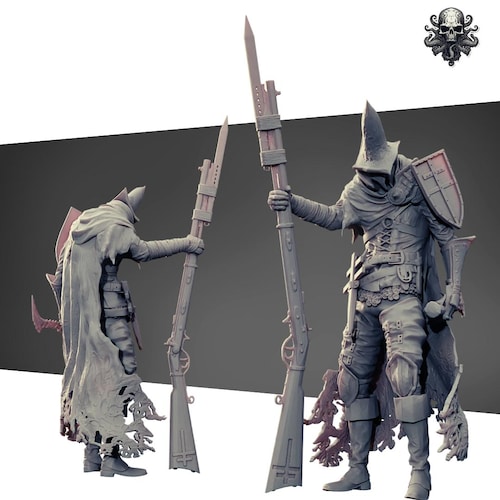 Mutated War Wolf Miniature Trench Crusade Mini DND Models Trench