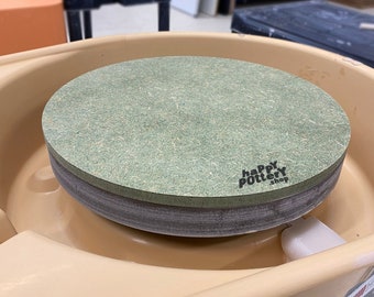 Plato Base de madera hidrófuga resistente al agua para torno de cerámica, disponible en diferentes diámetros