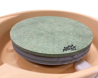 Plato Base de Madera hidrófuga resistente al agua para torno de cerámica, modelado y secado de piezas, disponible en diferentes diámetros