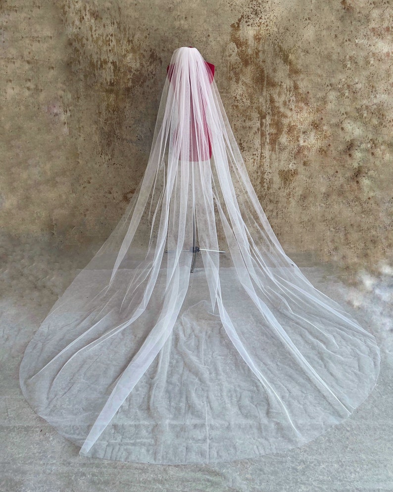 Simple Cathedral Wedding Veil image 1