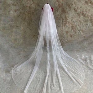 Simple Cathedral Wedding Veil image 3