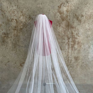 Simple Cathedral Wedding Veil image 2