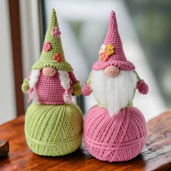 crochet easter gnom pattern, English PDF