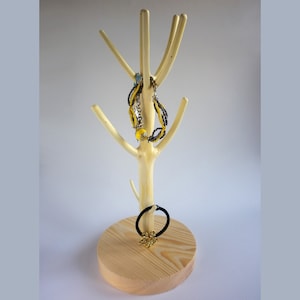 Natural wood jewelry display stand jewellery, unique jewelry holderbest jewelry tree stand,jewelry stand for dresser wooden jewelry holder