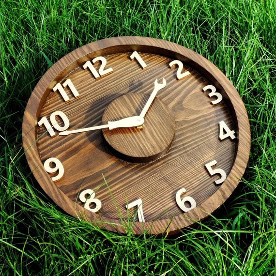 Reloj de pared de estilo rural, reloj de garaje, reloj de garaje para papá,  reloj de pared de taller de garaje, regalo de madera, regalo del día del