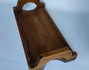 Bijzonder houten dienblad voor salontafel dienblad hout met handgrepen boerderij verweerd decoratief rustiek houten dienblad woonkamer slaapkamer