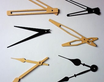 Wooden clock hands wood diy clock Custom Clock Making, Clock Parts Clock Repair Kit Watch Tools create your own craft
