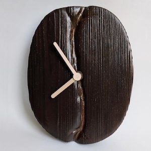 Coffee wall clock coffee clock cafe clock coffee bean clock coffee corner kitchen coffee clock gift coffee lover home coffee bar decor idea
