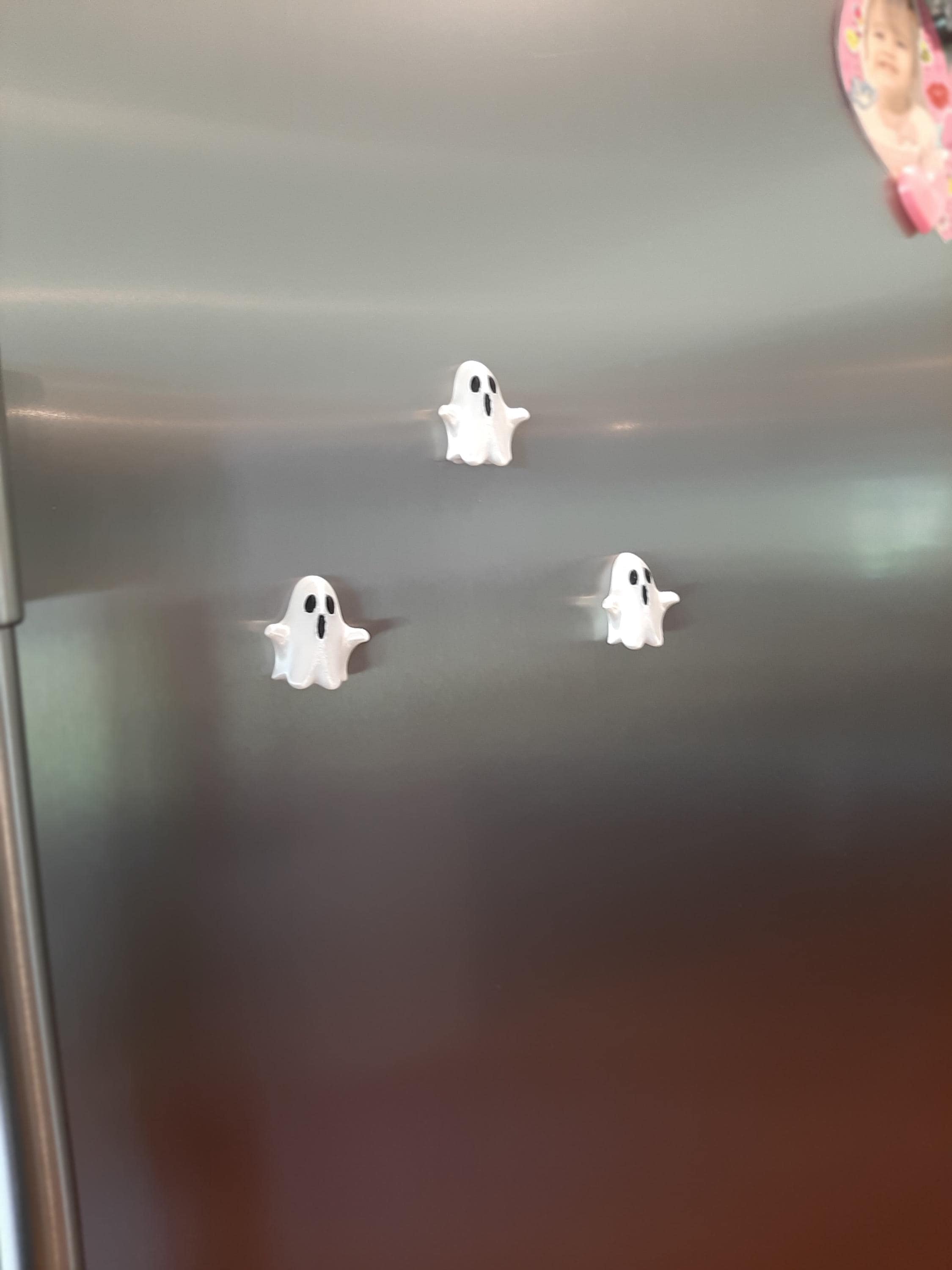 3D Printed Halloween Ghost Fridge Magnets: Spooky Kitchen Decor, Set of ...