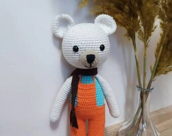 Bear Amigurumi Doll, Amigurumi Bear, Amigurumi Animal Toy, Animal Doll, Animal Toy, Speelgoed voor kinderen, Handgemaakte Beer, Breien Bear Toy, Geschenken