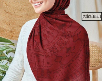 Palestine chiffon scarf/Hijab head cover