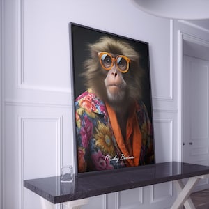 Monkey Business Poster, Monkey Business print, Monkey Poster, Monkey print, Wall decor