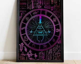 Gravity Falls, Gravity Falls Poster, Gravity Falls movie poster, wall decor, wall art, poster, movie poster