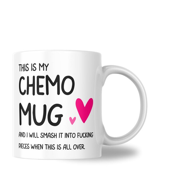 Cancer Survivor Mug | Custom Mug for cancer patients, special gifts for Friend - Survivor Gift | This is my Chemo Pink Mug